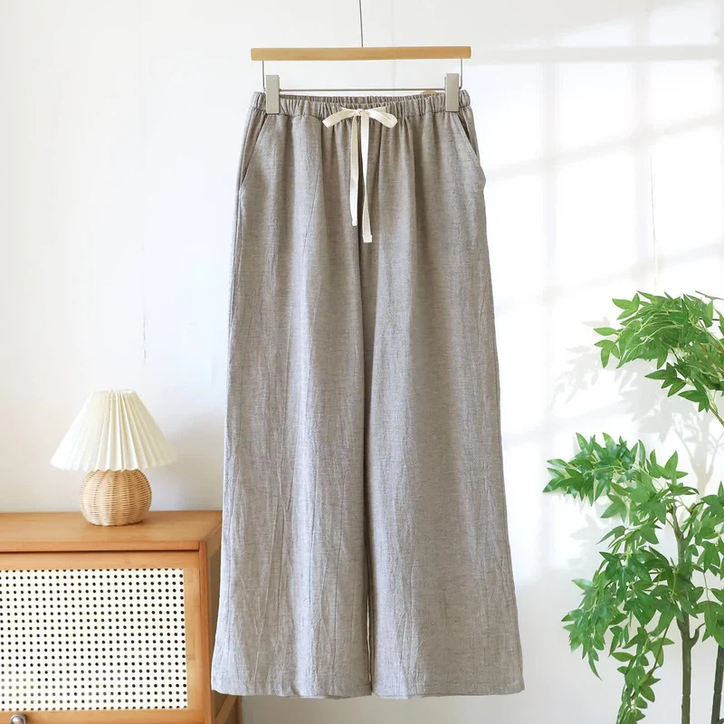 Passende Loungehose aus Baumwollleinen für Paare