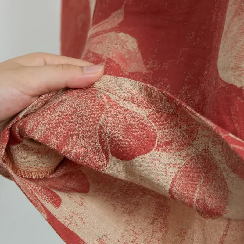 Hibiscus Jacquard-Pyjamashorts aus Baumwolle