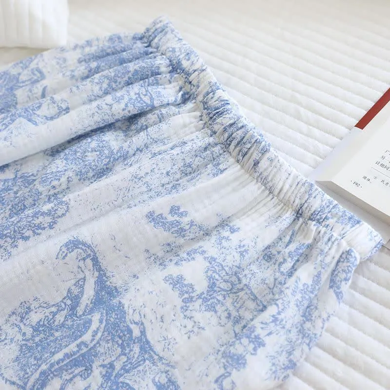 Loungewear-Set aus Baumwolle mit Tiger Tree-Print