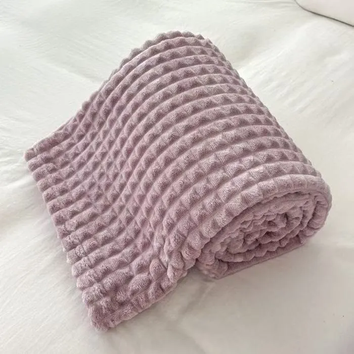 Karierte, dicke, warme Kuscheldecke