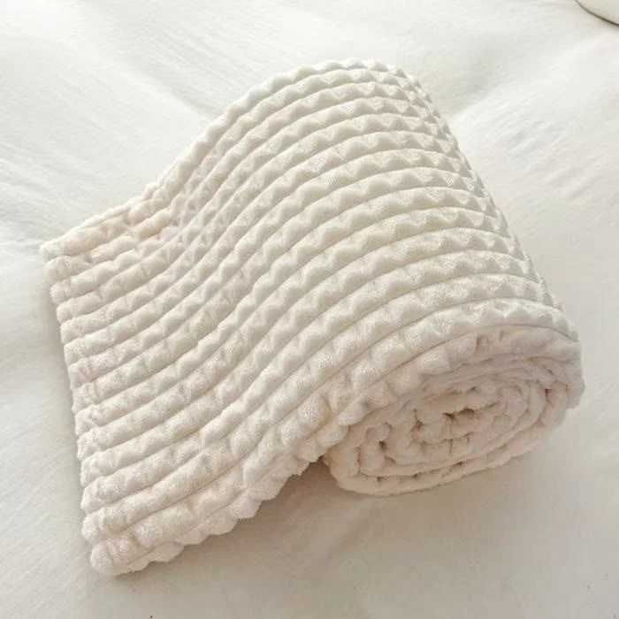 Karierte, dicke, warme Kuscheldecke