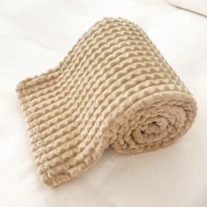 Karierte, dicke, warme Kuscheldecke