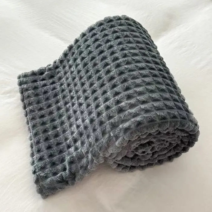 Karierte, dicke, warme Kuscheldecke