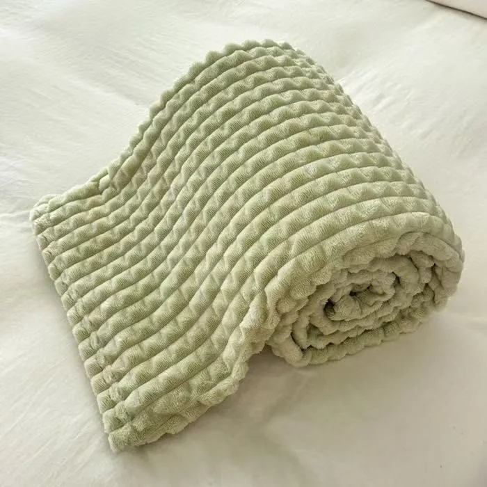 Karierte, dicke, warme Kuscheldecke