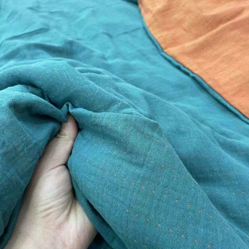 Minimalistische, wendbare Bettwäsche aus Baumwollgaze