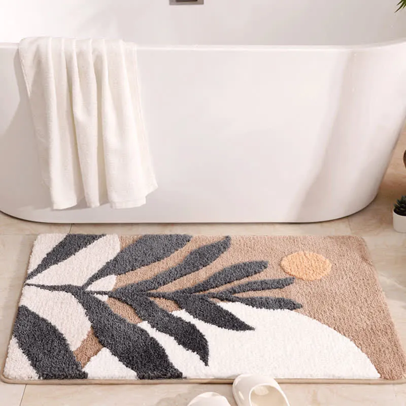 Ländliche wasserabsorbierende rutschfeste Badematte