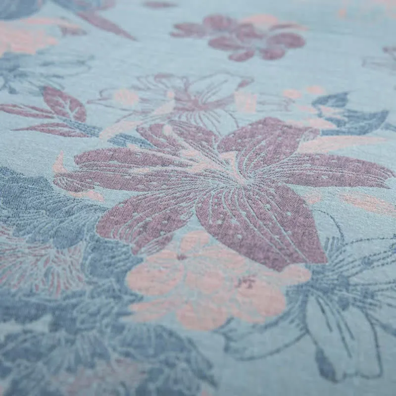 Lily Baumwollgaze-Jacquard-Bettwäscheset (4-teilig)