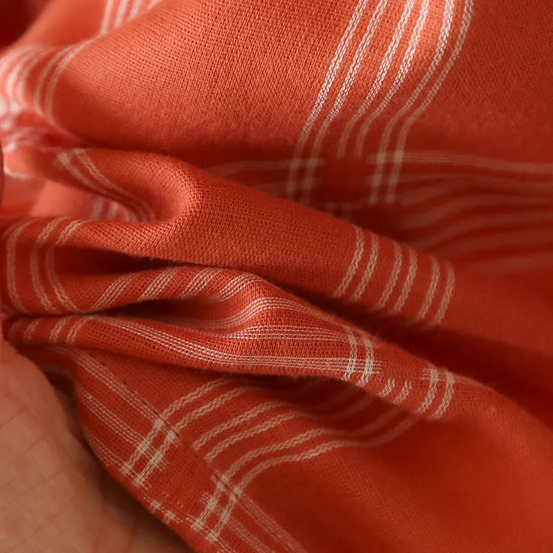 Unisex-Loungewear-Set aus karierter, garngefärbter Baumwolle