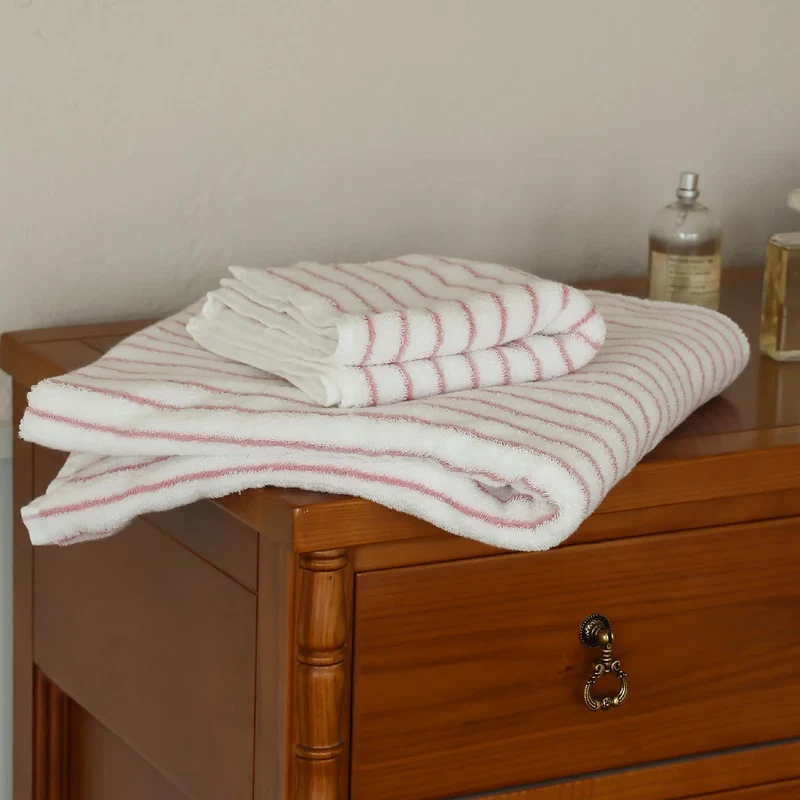 Gekämmte Baumwolle, gestreiftes, wasserabsorbierendes Handtuch