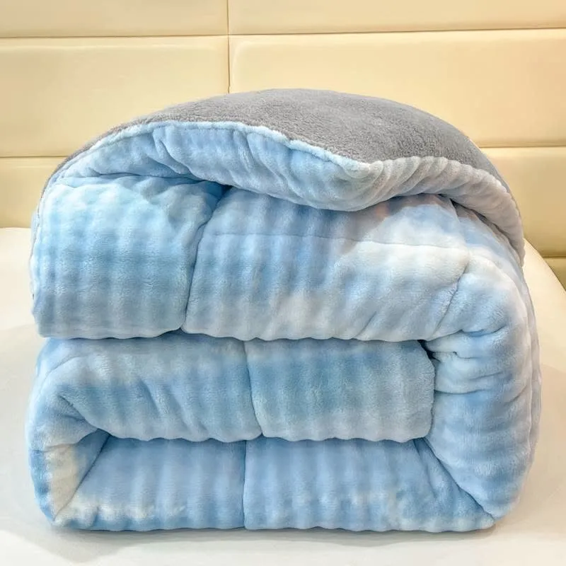 Flauschige, warme Sherpa-Decken mit Farbverlauf