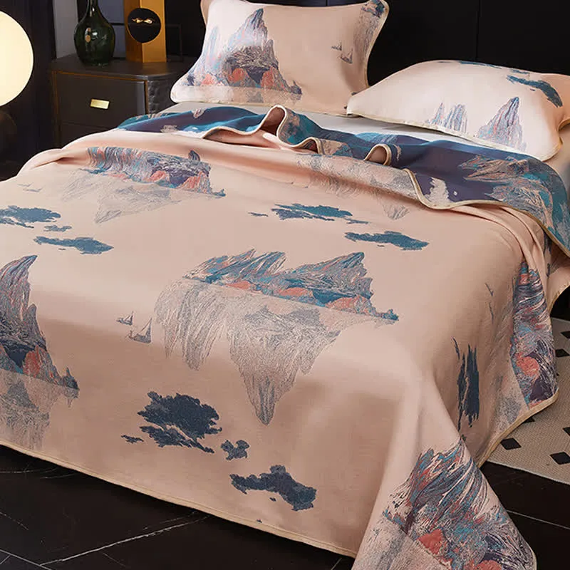 Kühlende, weiche Wende-Bettdecke im Jacquard-Vintage-Stil