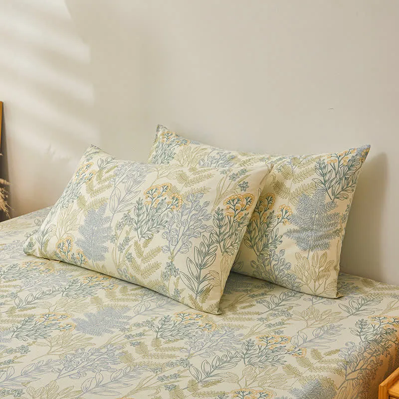 Elegante, weiche Bettdecke aus reiner Baumwolle mit Blumenmuster