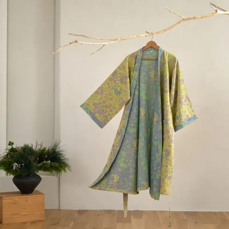 Lotus – Kimono-Bademantel aus Bio-Baumwollgaze