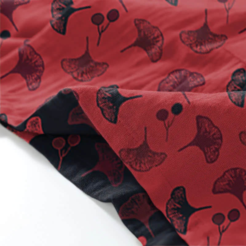 Ginkgo Bio-Baumwoll-Kimono-Loungewear-Set