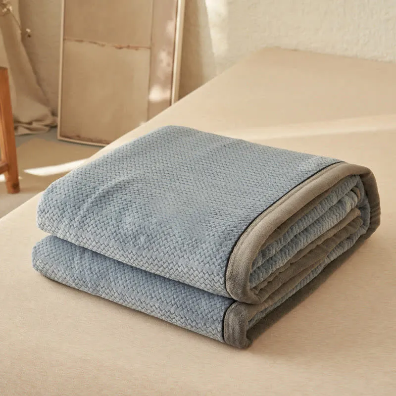 Doppelseitige Fleece-Bettbezugdecke