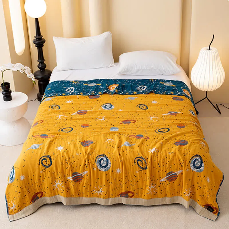 Wendesteppdecke „Dreamy Galaxy“ aus Baumwolle