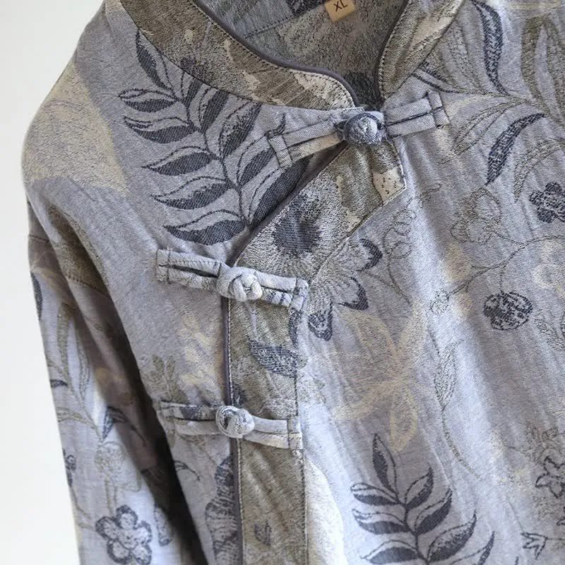 Pyjama-Set aus orientalisch inspiriertem Baumwollgewebe mit Blumenmuster