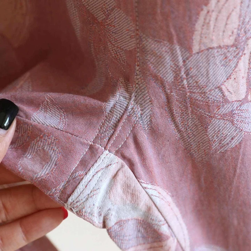 Vintage Granatapfel Baumwollgaze Loungewear Set