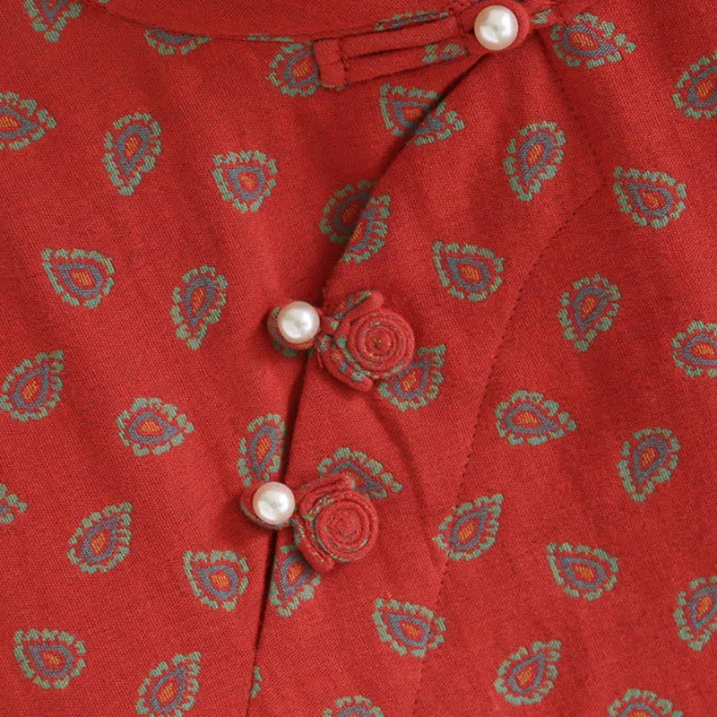 Paisley-inspirierter Jacquard-Pyjama aus Baumwollgaze