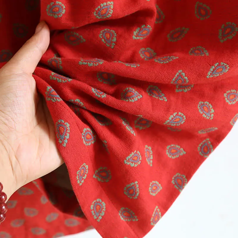 Paisley-inspirierter Jacquard-Pyjama aus Baumwollgaze