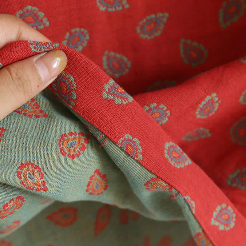Paisley-inspirierter Jacquard-Pyjama aus Baumwollgaze