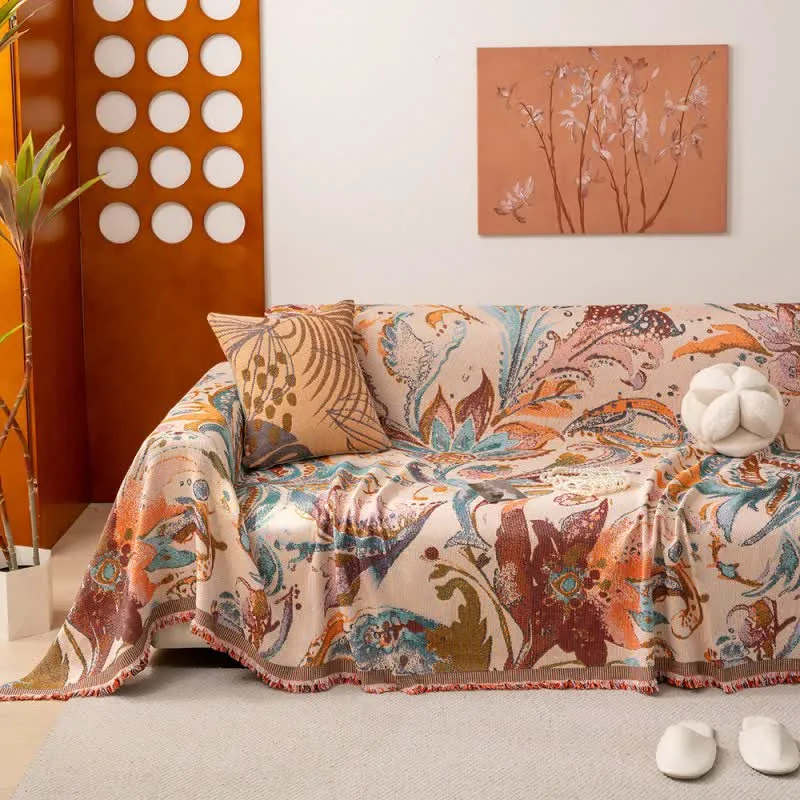 Sofaschoner mit Retro-Kunstmuster