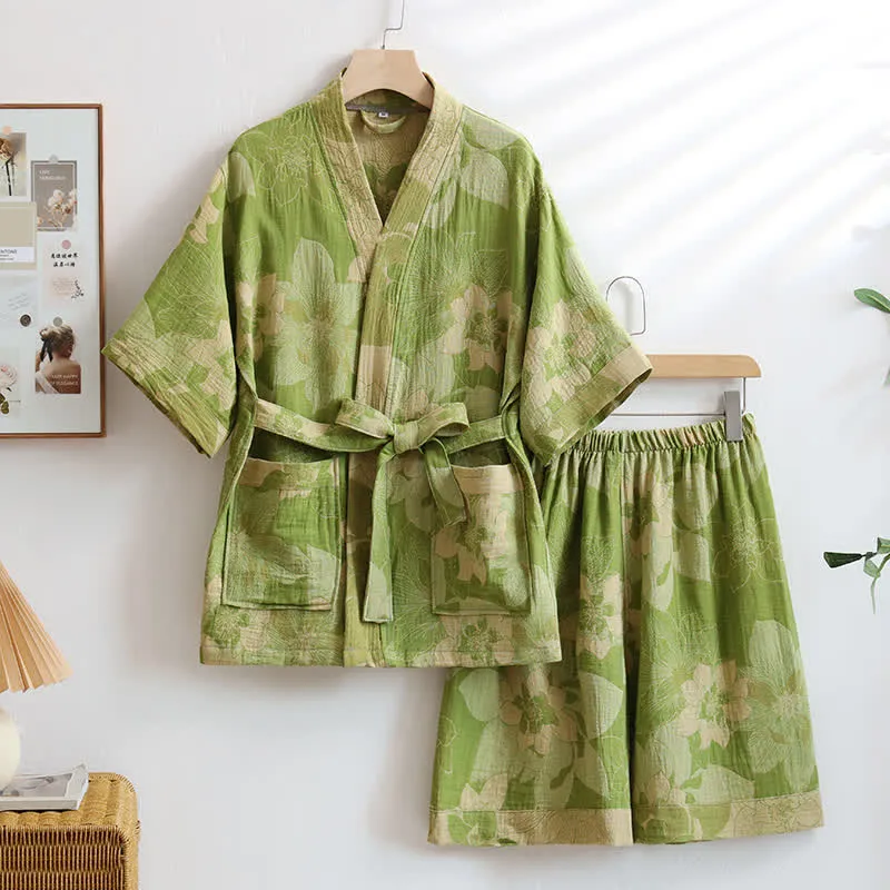 Unisex-Loungewear-Set aus Hibiskus-Baumwolle