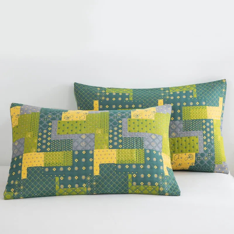 Vintage Patchwork Baumwollgaze Jacquard Bettdecke