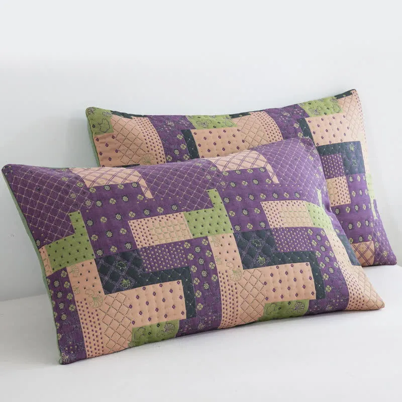 Vintage Patchwork Baumwollgaze Jacquard Bettdecke