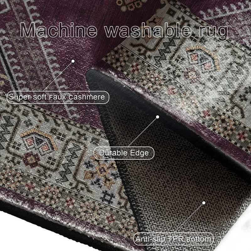 Weicher Teppich im persischen Ethno-Stil im Retro-Stil