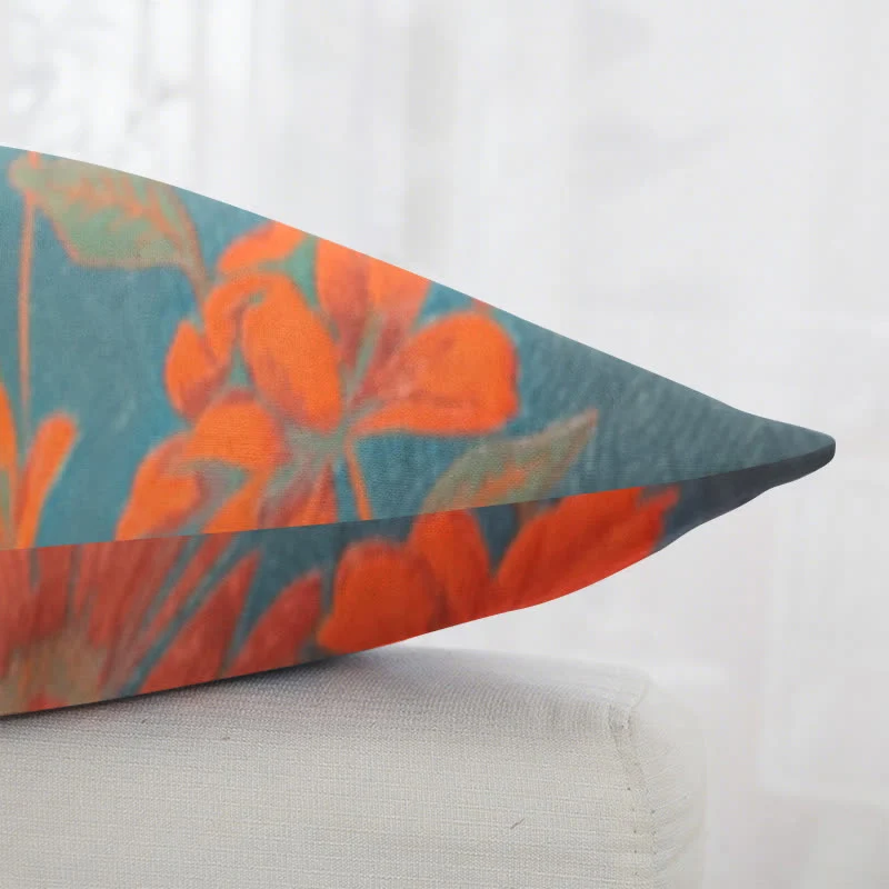 Quadratische Kissenbezüge aus Lotus-Baumwoll-Jacquard (2 Stück)