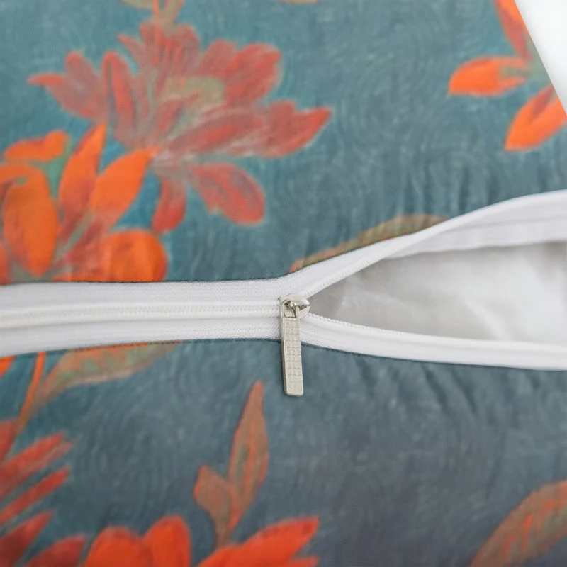 Quadratische Kissenbezüge aus Lotus-Baumwoll-Jacquard (2 Stück)