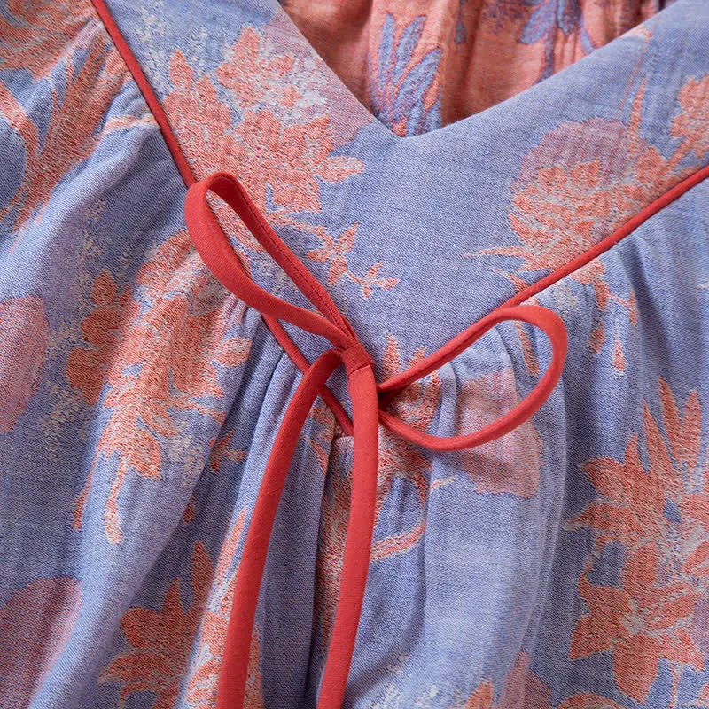 Oriental Lily – Nachtwäsche-Set aus Baumwollgaze