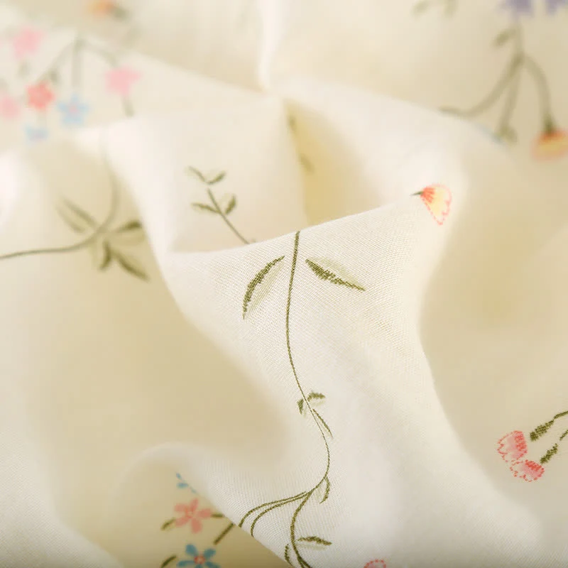 Geblümter Kimono aus Baumwollgaze
