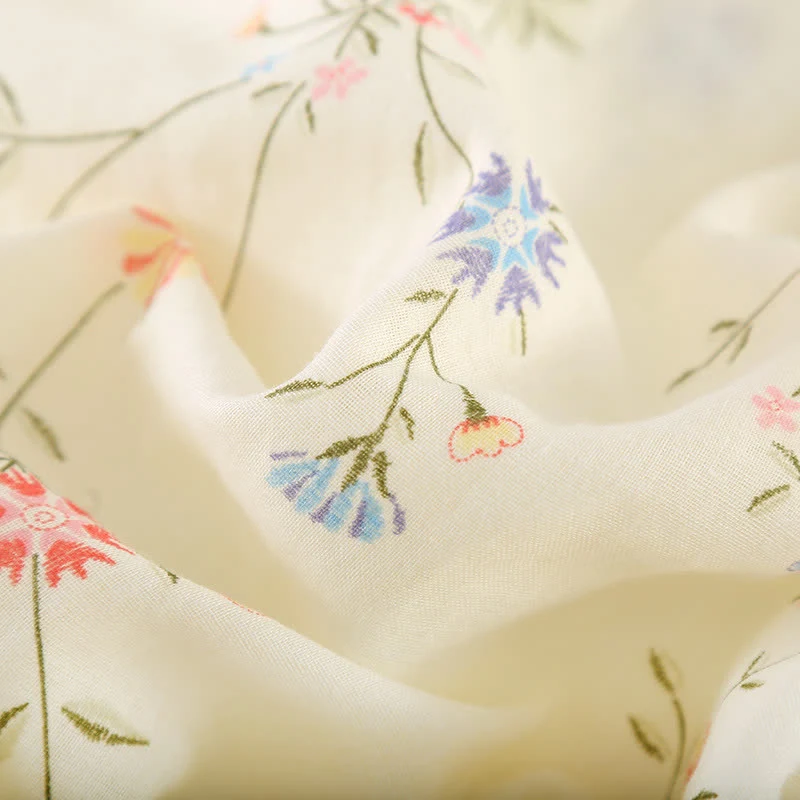 Geblümter Kimono aus Baumwollgaze