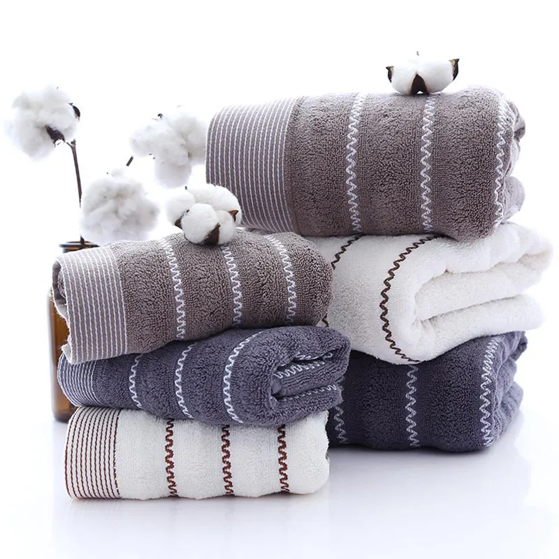 Ownkoti Gestreiftes Badetuch-Badetuch-Set
