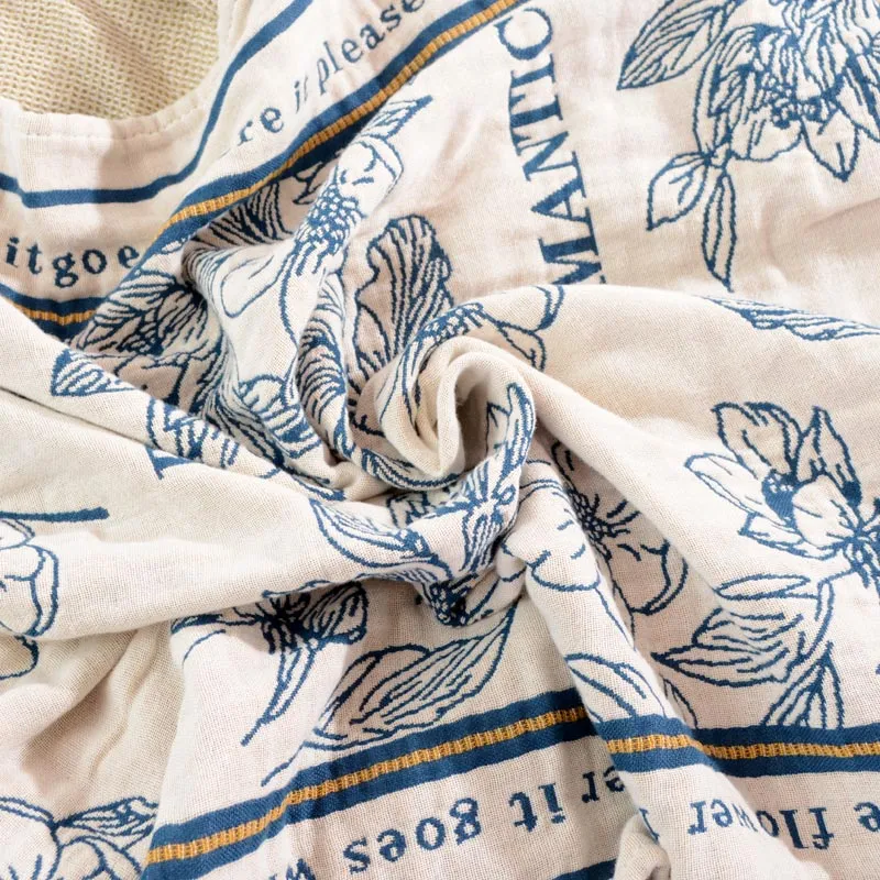 Ownkoti Wendbares Badetuch mit Blumenmuster in verschiedenen Farben