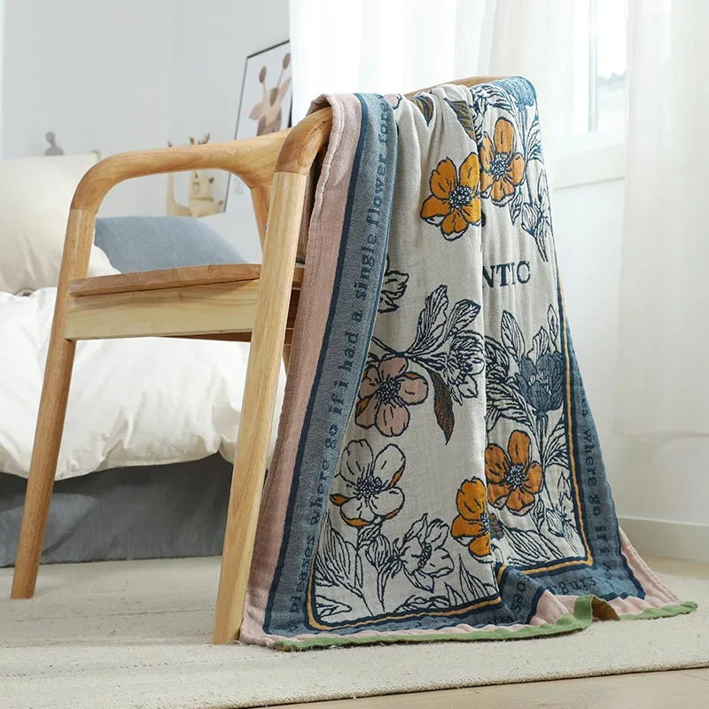 Ownkoti Wendbares Badetuch mit Blumenmuster in verschiedenen Farben