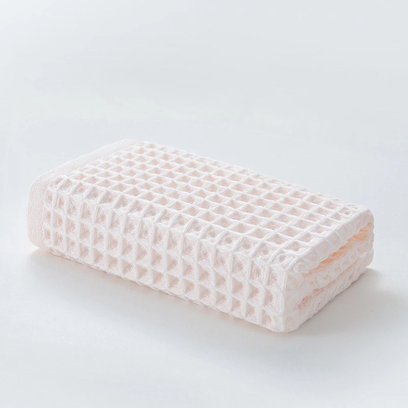 Ownkoti Einfaches Handtuch aus Baumwolle mit Waffelmuster (3 Stück)
