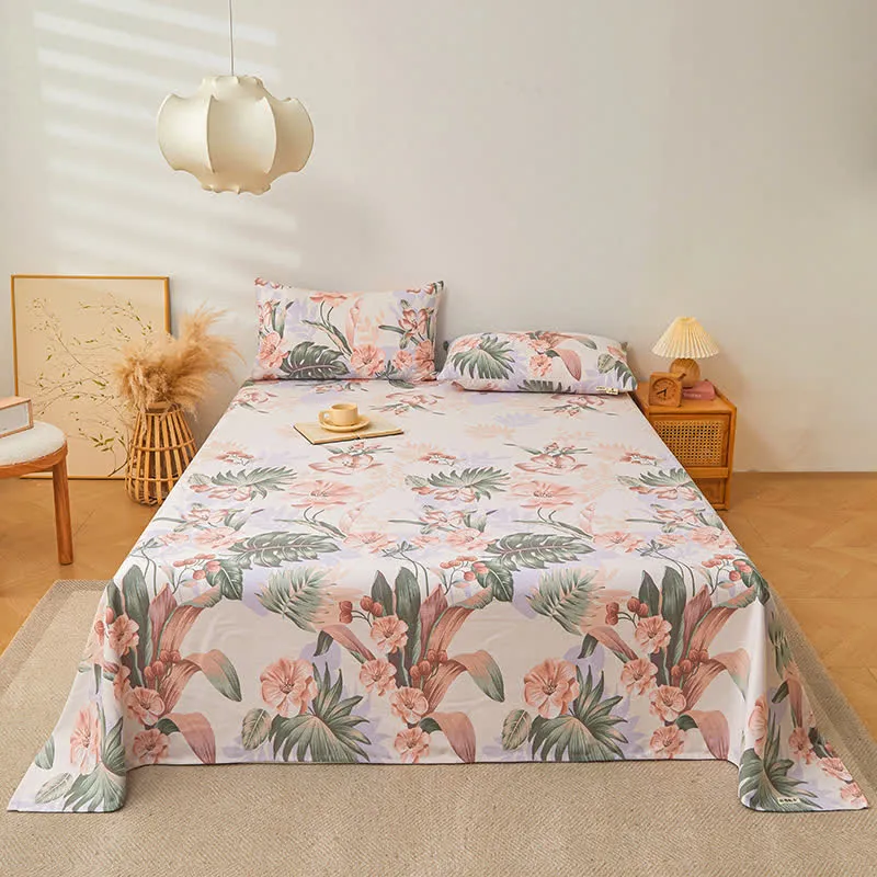 Atmungsaktive Bettdecke aus reiner Baumwolle im Regenwald-Stil
