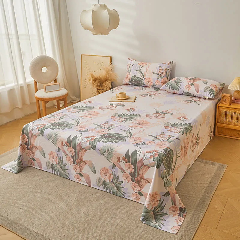 Atmungsaktive Bettdecke aus reiner Baumwolle im Regenwald-Stil