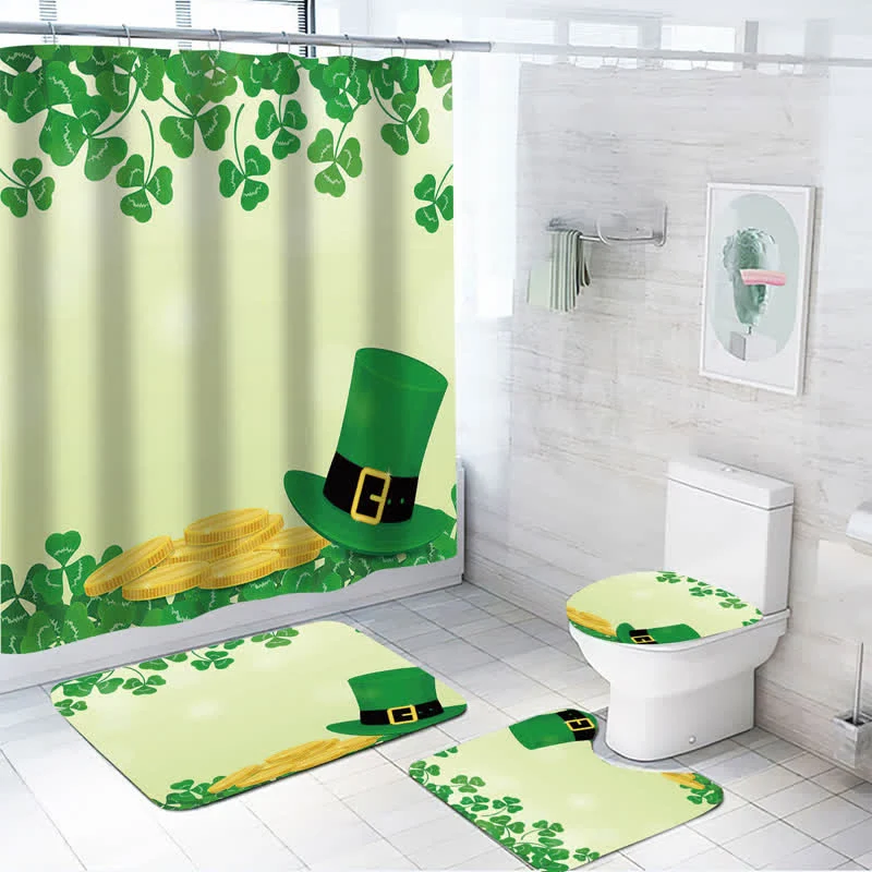 Wasserfester Duschvorhang zum St. Patrick's Day
