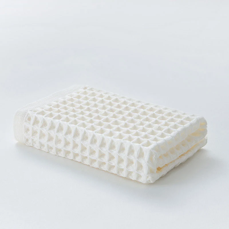 Ownkoti Einfaches Handtuch aus Baumwolle mit Waffelmuster (6 Stück)