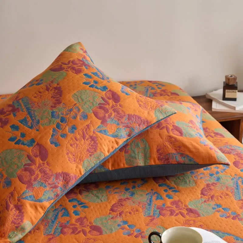 Atmungsaktives Spannbettlaken aus garngefärbter Jacquard-Baumwollgaze