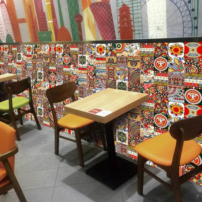 Wandaufkleber im marokkanischen Stil zum Abziehen und Aufkleben