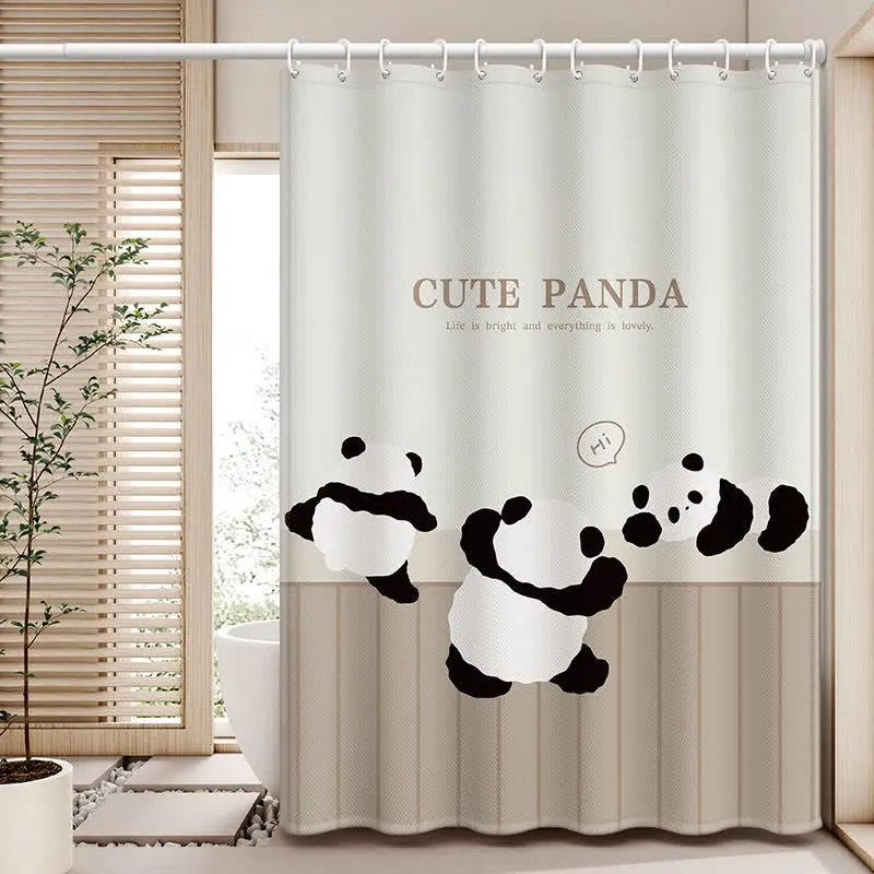 Wasserdichter Duschvorhang mit niedlichem chinesischen Panda