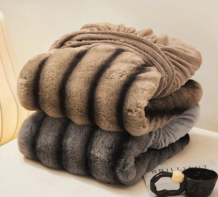 Modernes, warmes Winter-Spannbettlaken aus Fleece