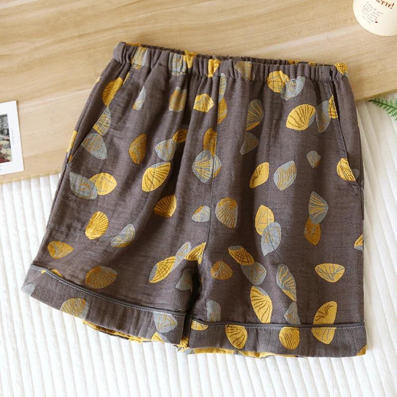 Atmungsaktive Pyjama-Shorts aus Baumwollgaze