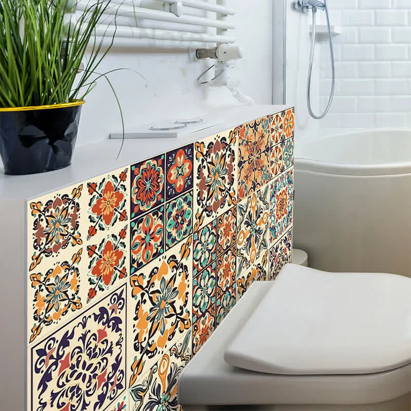 Marokkanische wasserdichte PVC-Wandfliesenaufkleber