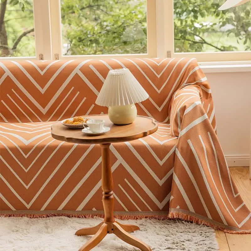 Ownkoti Diamond Stripe Multifunktionale Sofadecke Sofaschutz